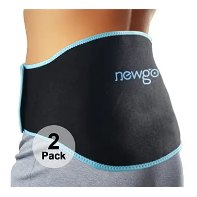 NEWGO Ice Pack for Back Pain Relief, Reusable Lower Back Ice Pack Hot Cold Therapy Gel Cold Pack