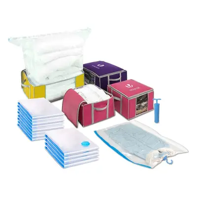 VOUNOT Vacuum Storage Bags for Clothes, Duvets, Pillows, Blankets, Set of