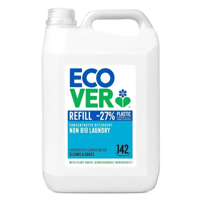 Ecover Non Bio Laundry Detergent 5L Refill, Lavender & Sandalwood, Washes