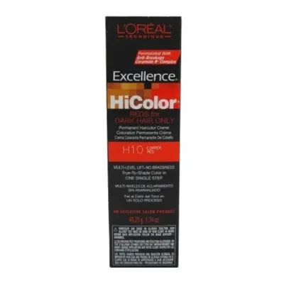 Loreal Excellence Hicolor H10 Tube Copper Red 1.74 Ounce 51ml Pack