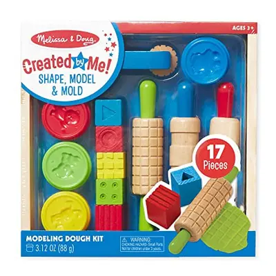 Melissa & Doug Shape Model and Mold Clay Activity Set - Tubs of Mo