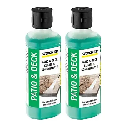 KARCHER Genuine Patio + Deck Pressure Washer Cleaner Detergent Fluid - Mixes up to 5L (Pack of 2