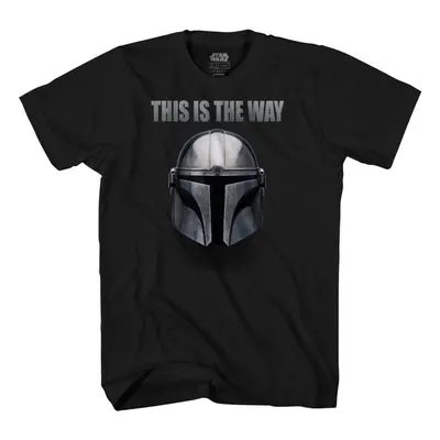 Star Wars The Mandalorian This is The Way T-Shirt(Black Small)