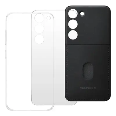 Rear Case for Samsung Galaxy S23 Changeable Card-holder Original Samsung Black