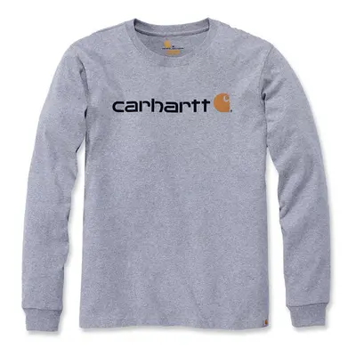 Carhartt Long Sleeves T-Shirt Core Logo Heather Grey