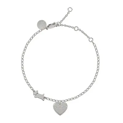 RADLEY Aqua Pura Ladies Silver Plated Bobble Heart Bracelet RYJ3121S One Size