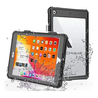 TECHGEAR Waterproof Case for iPad 10.2" / / [Poseidon Case] Slim Armour Waterproof Case with Bui