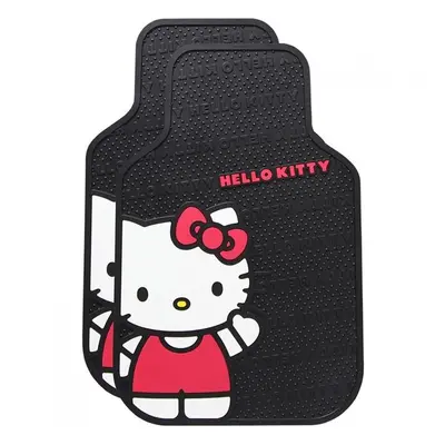 Hello Kitty Hello Kitty Wavin Hi Car Floor Mat, Black - Pack of