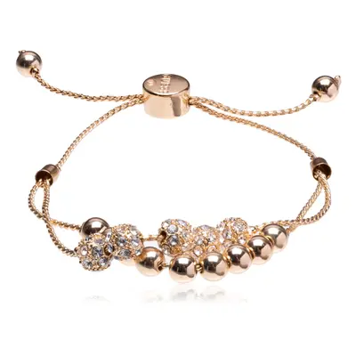 GUESS Gold-Tone Two Row Beaded Slider Bracelet