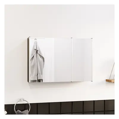 (Triple Cabinet) Tiano Mounted Mirrored Bathroom Storage Cabinet