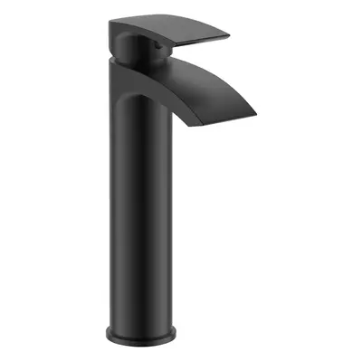 Nes Home Libra Modern Black Matte Tall Basin Mixer Tap