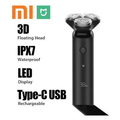 Xiaomi Mijia Electric Shaver S500 Portable Flex Razor 3D Head Dual Blades Dry Wet Shaving Washab