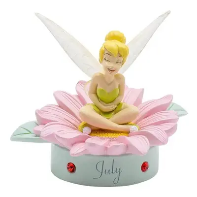 Disney Tinkerbell Hand Painted Resin Birthday Figure with Birthstone - July