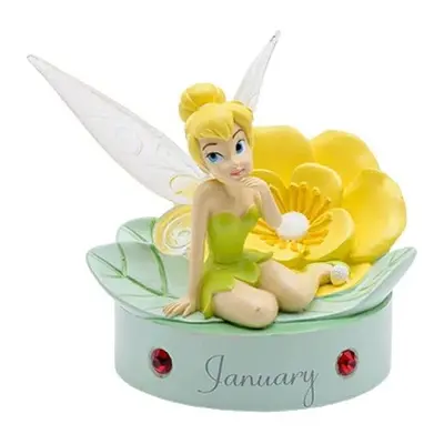 Disney Tinkerbell Hand Painted Birthday Figure with Birthstone - January