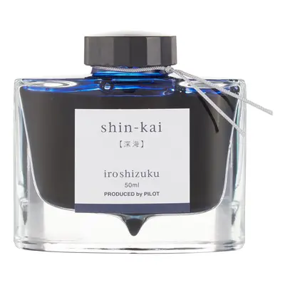 PILOT Iroshizuku Bottled Fountain Pen Ink Shin-Kai Deep Sea (Blue Black) 50ml Bottle (69225)