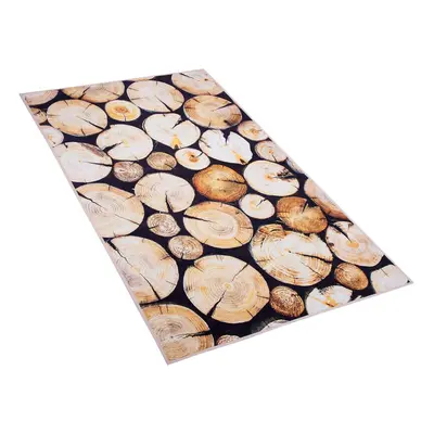 Area Rug x cm Wood Log Print KARDERE