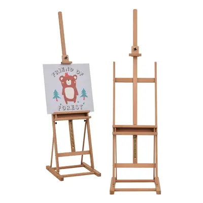 Vinsetto H-Frame Studio Easel Height Adjustable with Canvas Holder Pencil Case