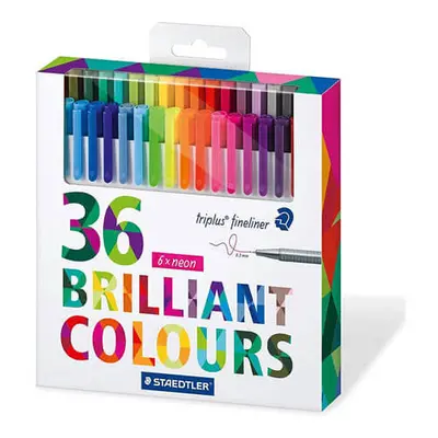 Staedtler Triplus Fineliner Brilliant Colours Pen (36pk)