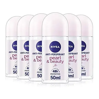 NIVEA Pearl & Beauty Anti-Perspirant Deodorant Stick Pack 0f (6 x 50ml), Fresh Fragrance Deodora