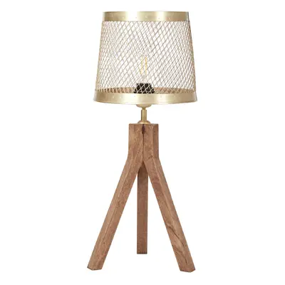 Table Lamp BEKI Mango Wood Dark Wood