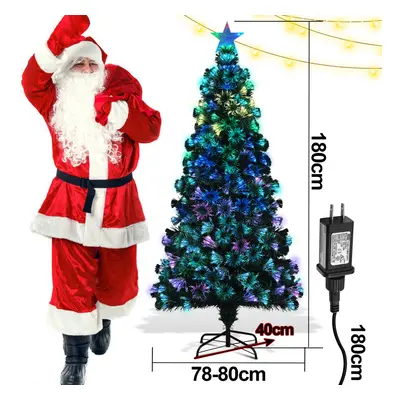 (6ft /180cm) Fibre Optic Christmas Tree,4FT, 5FT and 6FT