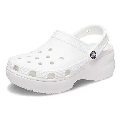 crocs classic Platform clog White M