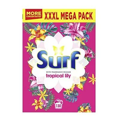 Surf Tropical Lily for fabric care Laundry Powder for brilliantly clean laundry every time 6.5 k