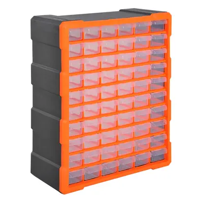 DURHAND Drawers Parts Organiser Wall Mount Storage Cabinet Tools Clear