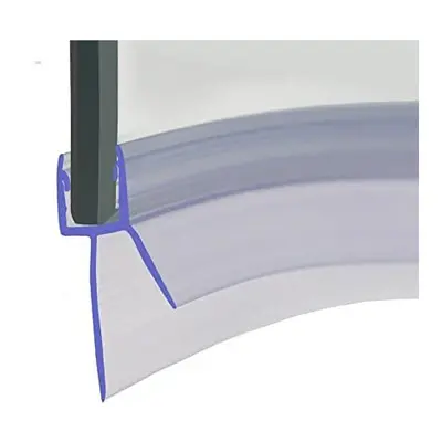 HNNHOME 870mm Pre-Curve Rubber Plastic Bath Shower Screen Seal Strip Perfect For 4-6mm Curved or