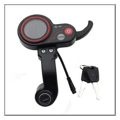 ZQ-100 Mileage Meter with Key Speed Adjustable Electric Scooter Meter Pin Display for Electric S