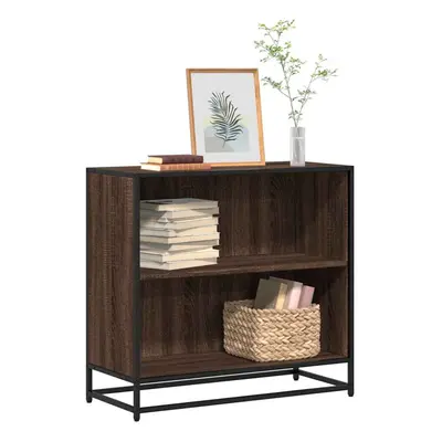 vidaXL Book Cabinet Brown Oak 80x35x76 cm Engineered Wood bookcase