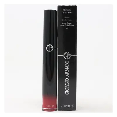 (401 Red Chrome) Giorgio Armani Ecstasy Lacquer Lip Gloss 0.20oz/6ml New With Box