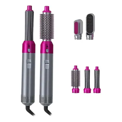 (UK plug version) Multifunction In Hair Dryer Brush Multiple Brush Head Curling Hair Dryer