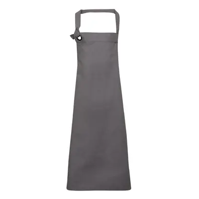 (One Size, Dark Grey) Premier Unisex Calibre Heavy Cotton Canvas Bib Apron (Pack of 2)