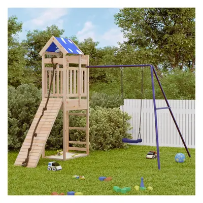 vidaXL Outdoor Playset Garden Playhouse Playground Equipment Solid Wood Pine