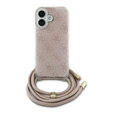 Guess 4G Crossbody Cord Print Case for iPhone 6.1" Pink - GUHCP16SHC4SEP