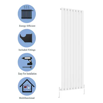 (White, 1800*544mm?single)) Flat Panel Column Radiator