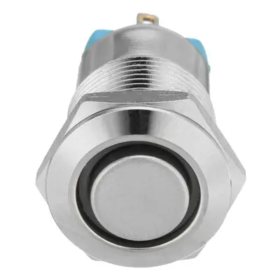 5pcs 12mm LED Metal Push Button Latching Switch Silver Pin Waterproof Push Button Switch