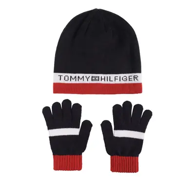 Tommy Hilfiger Boys' Reversible Cold Weather Accessories Set Blue