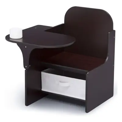 Delta Children MySize Chair Desk With Storage Bin Dark Chocolate