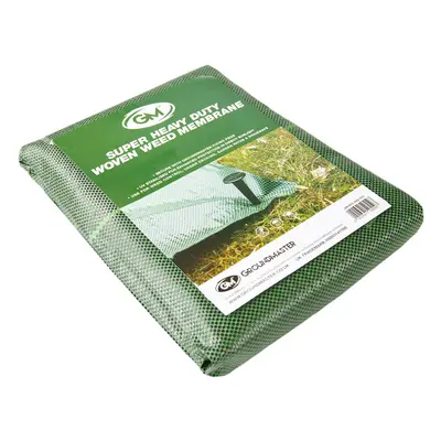 (5M x 10M) Groundmaster 125Gsm Green Super Heavy Duty Weed Control Fabric Cover Membrane