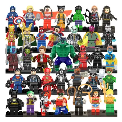 (35PCS) Marvel Avengers Comic Block Dc Minifigure Gift Kid