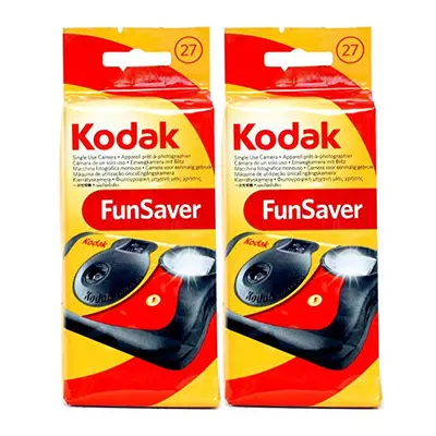 2 X FunSaver Disposable Camera with Flash ISO