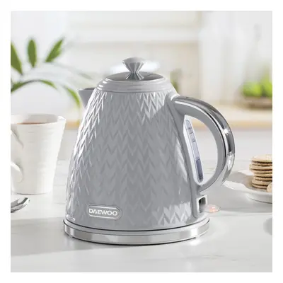 DAEWOO ARGYLE 1.7L 3KW JUG KETTLE RAPID BOIL GREY