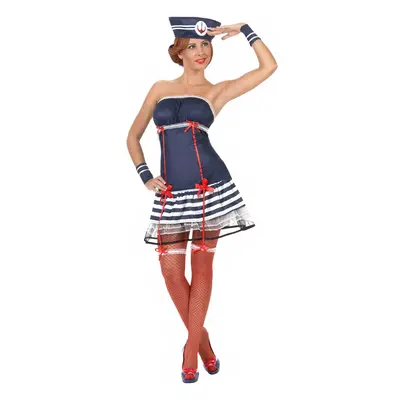 Sexy sailor costume women's strapless dress