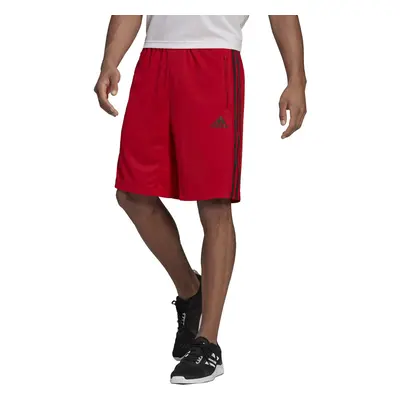 adidas Men's Size Designed Move 3-Stripes Primeblue Shorts Scarlet