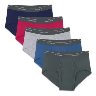 Fruit of the Loom Men's Cotton Mid-Rise Fashion Briefs 3-Pack (XX-Larg