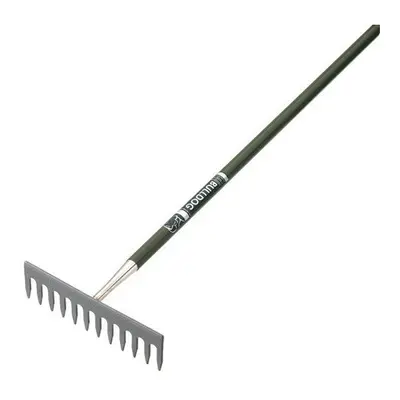 Bulldog Evergreen Garden Rake Teeth 54" Metal Handle