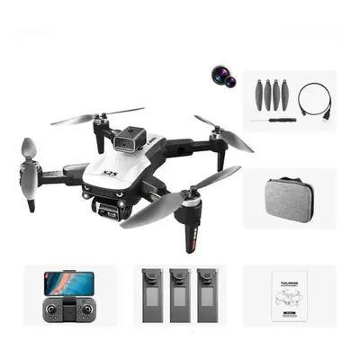 (4K battery) New S2S Mini Drone 4K WIFI Professional ESC Dual Camera Obstacle Avoidance Aerial P