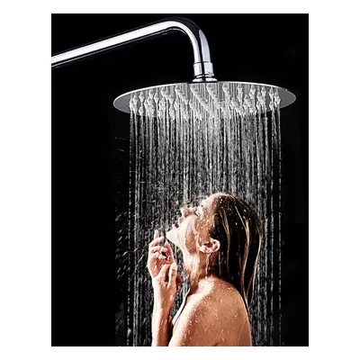 360 Inch Round Stainless Steel Ultra Thin Rainfall Shower Head Bathroom Sprayer